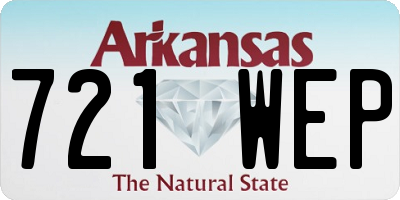 AR license plate 721WEP