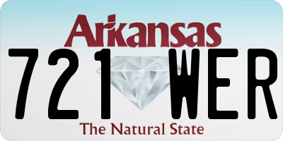 AR license plate 721WER