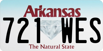 AR license plate 721WES