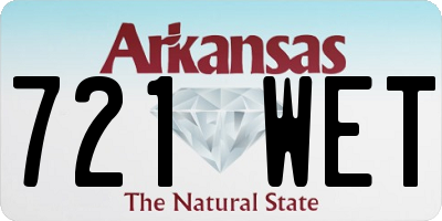 AR license plate 721WET