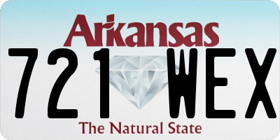 AR license plate 721WEX