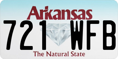 AR license plate 721WFB