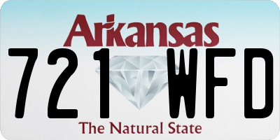 AR license plate 721WFD