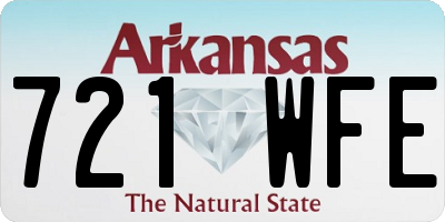 AR license plate 721WFE