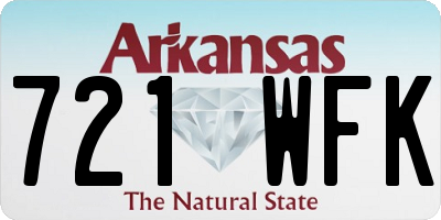 AR license plate 721WFK