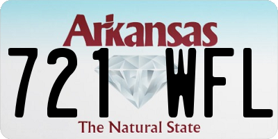 AR license plate 721WFL