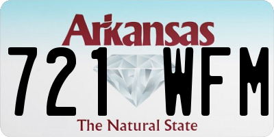 AR license plate 721WFM