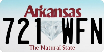 AR license plate 721WFN
