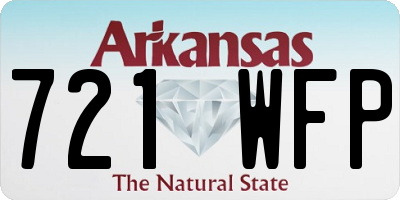 AR license plate 721WFP