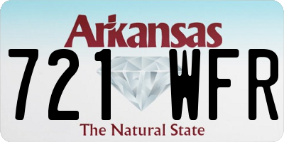 AR license plate 721WFR