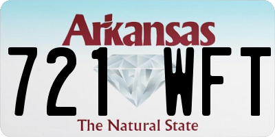 AR license plate 721WFT