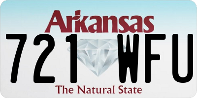 AR license plate 721WFU