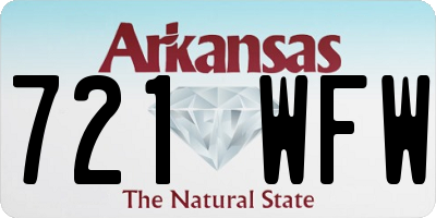 AR license plate 721WFW