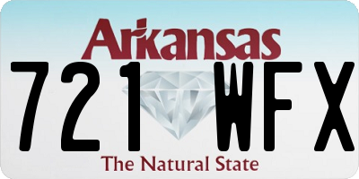 AR license plate 721WFX