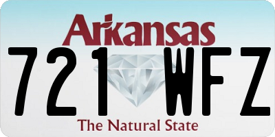 AR license plate 721WFZ