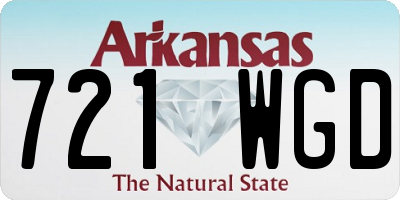 AR license plate 721WGD