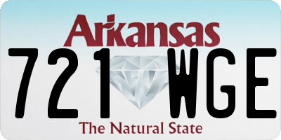 AR license plate 721WGE