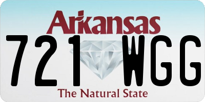 AR license plate 721WGG