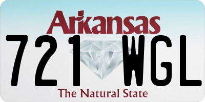 AR license plate 721WGL