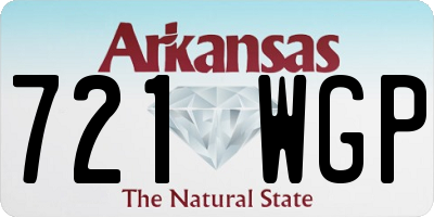 AR license plate 721WGP