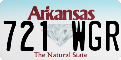 AR license plate 721WGR