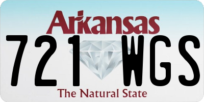 AR license plate 721WGS