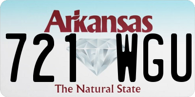 AR license plate 721WGU
