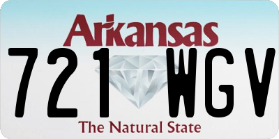AR license plate 721WGV