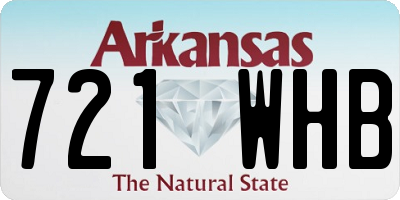 AR license plate 721WHB