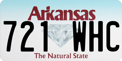 AR license plate 721WHC