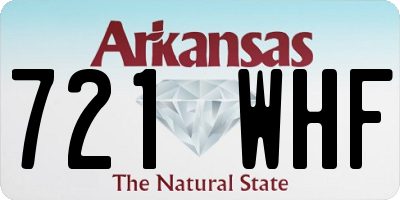 AR license plate 721WHF