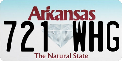 AR license plate 721WHG