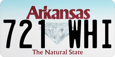 AR license plate 721WHI