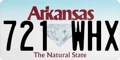 AR license plate 721WHX