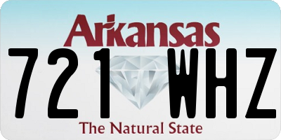 AR license plate 721WHZ