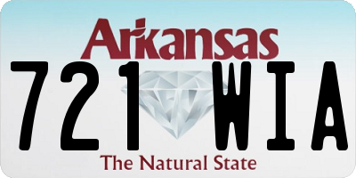 AR license plate 721WIA