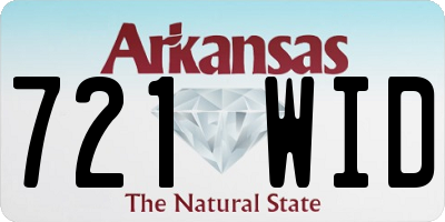 AR license plate 721WID