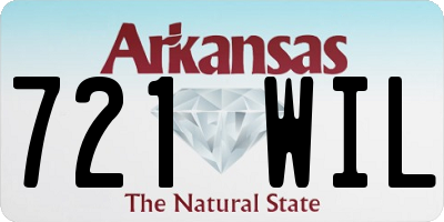 AR license plate 721WIL