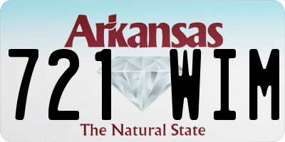 AR license plate 721WIM