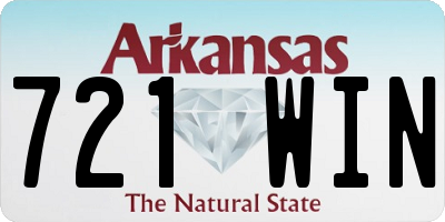 AR license plate 721WIN