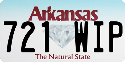 AR license plate 721WIP
