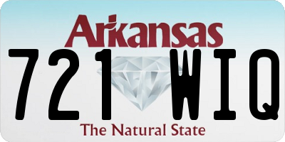 AR license plate 721WIQ
