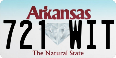 AR license plate 721WIT