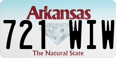 AR license plate 721WIW