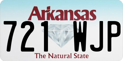 AR license plate 721WJP
