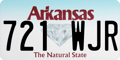 AR license plate 721WJR