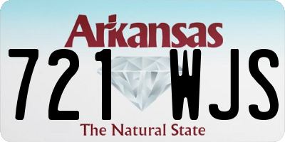 AR license plate 721WJS