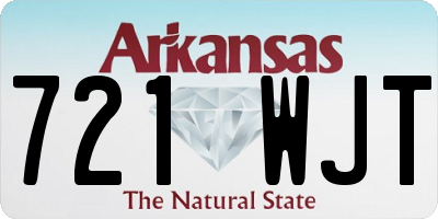 AR license plate 721WJT
