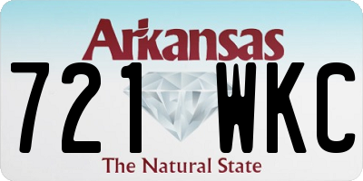 AR license plate 721WKC