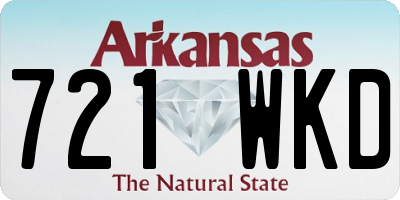 AR license plate 721WKD